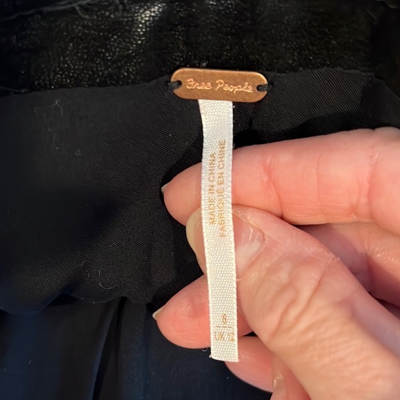 Free People sugar and spice vegan leather skirt 8 - Picture 3 of 4